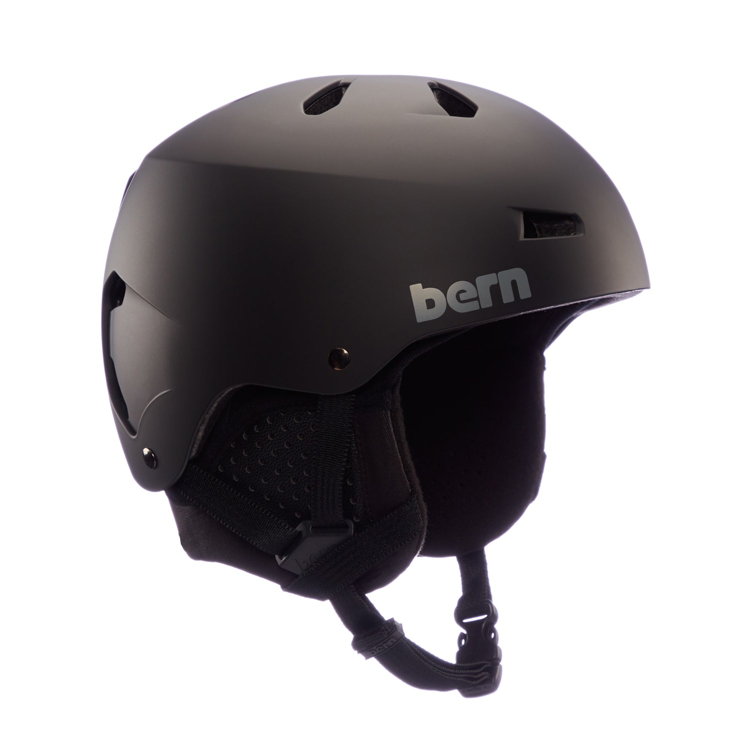 Bern Macon Classic Winter Helm - mattschwarz