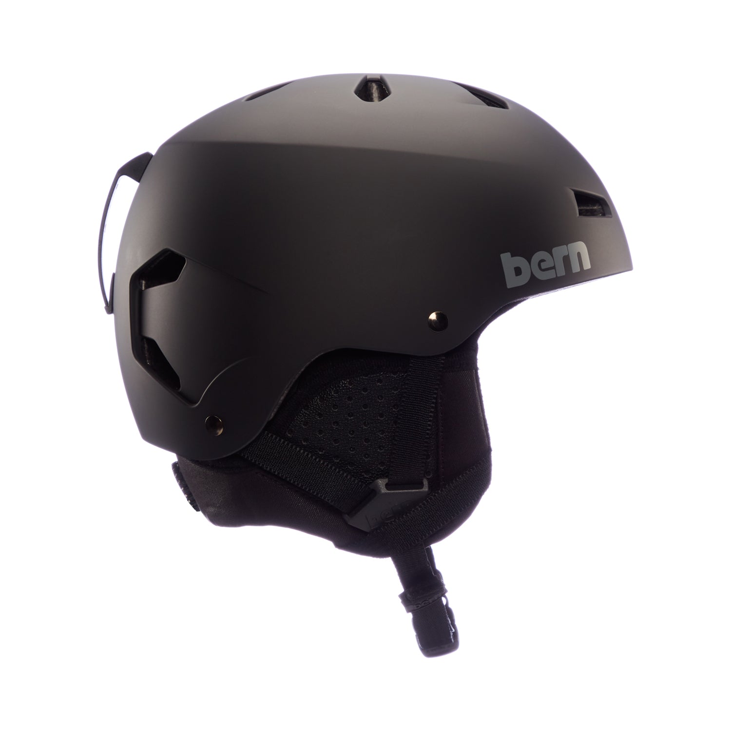 Bern Macon Classic Winter Helm - mattschwarz