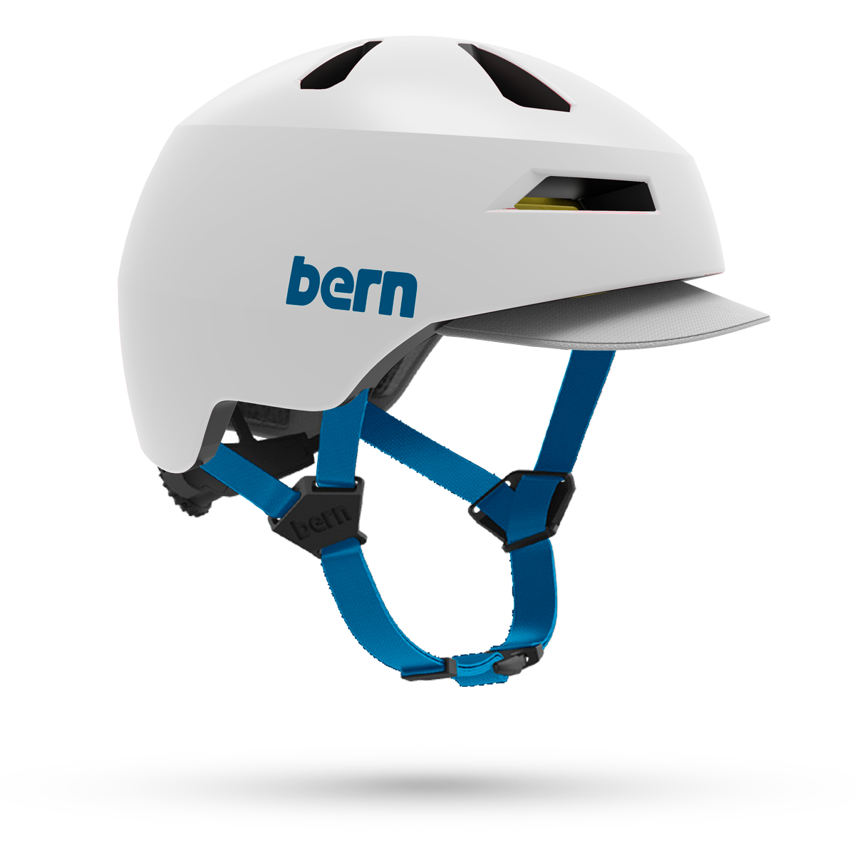 Bern Brentwood Jr. MIPS hjelm - mat hvid