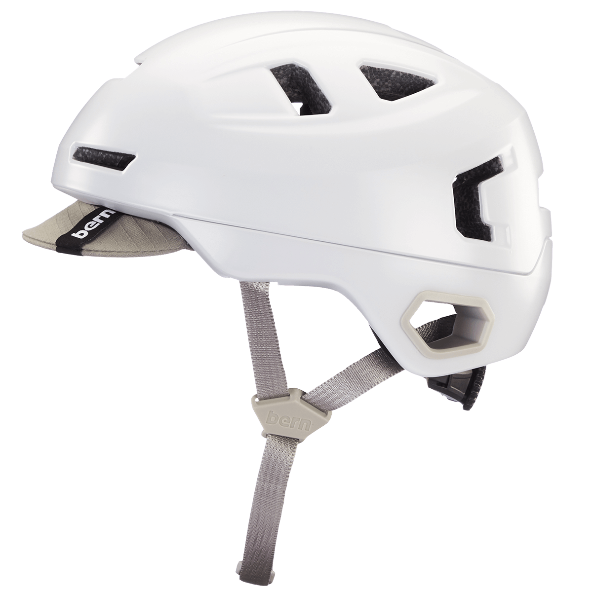 Bern Hudson MIPS hjelm - satin hvid
