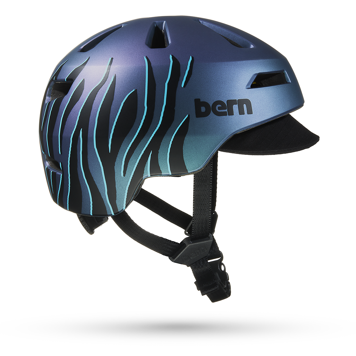 Bern Brentwood Jr. MIPS Helm – Purple Tiger