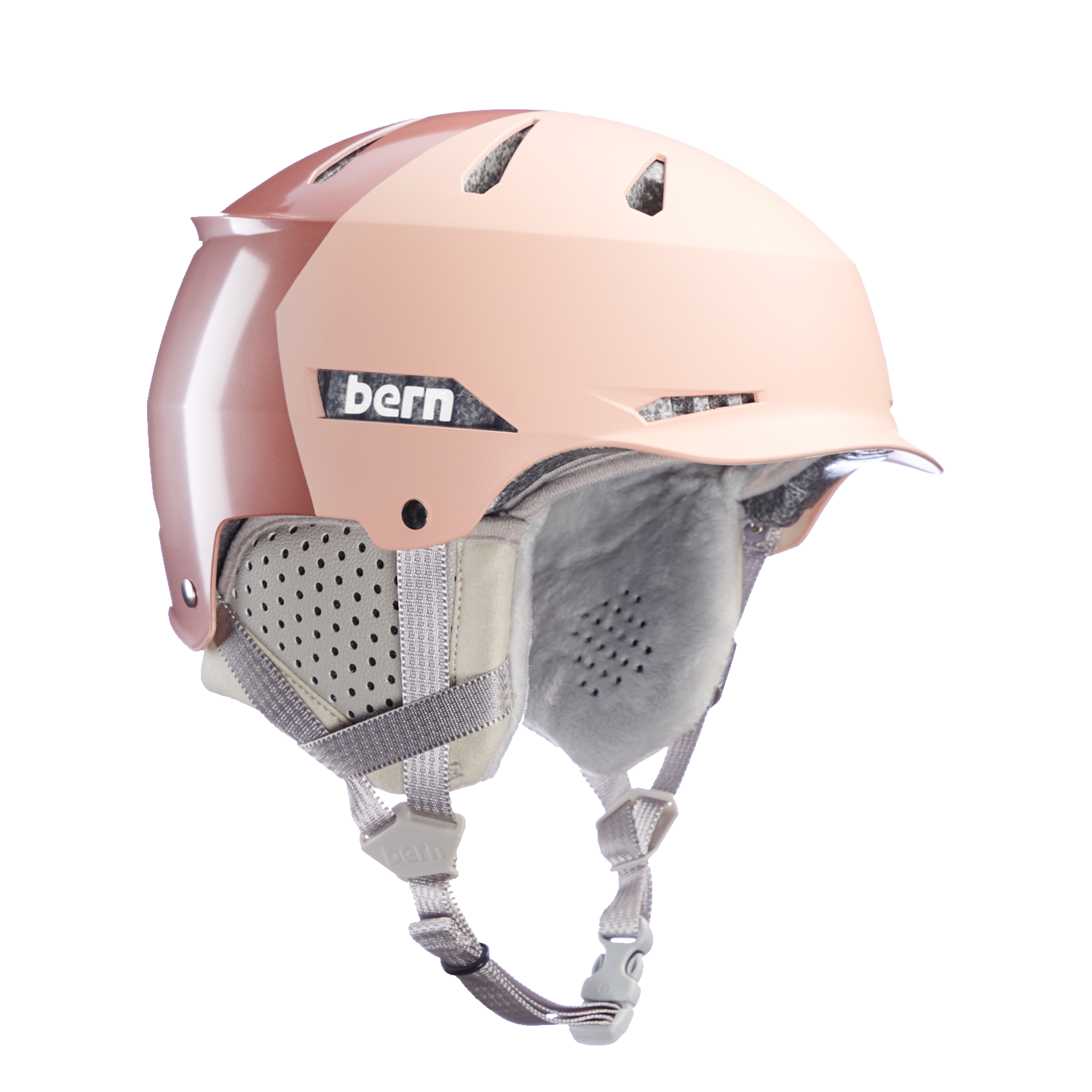Bern Hendrix MIPS Winter Helmet - Metallic Rose Gold Hatstyle