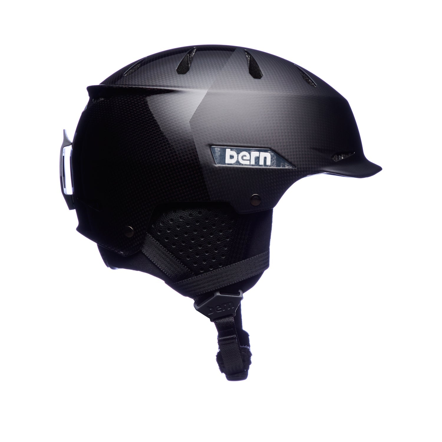 Bern Hendrix MIPS Carbon Winter Helmet - Matte Black Hatstyle