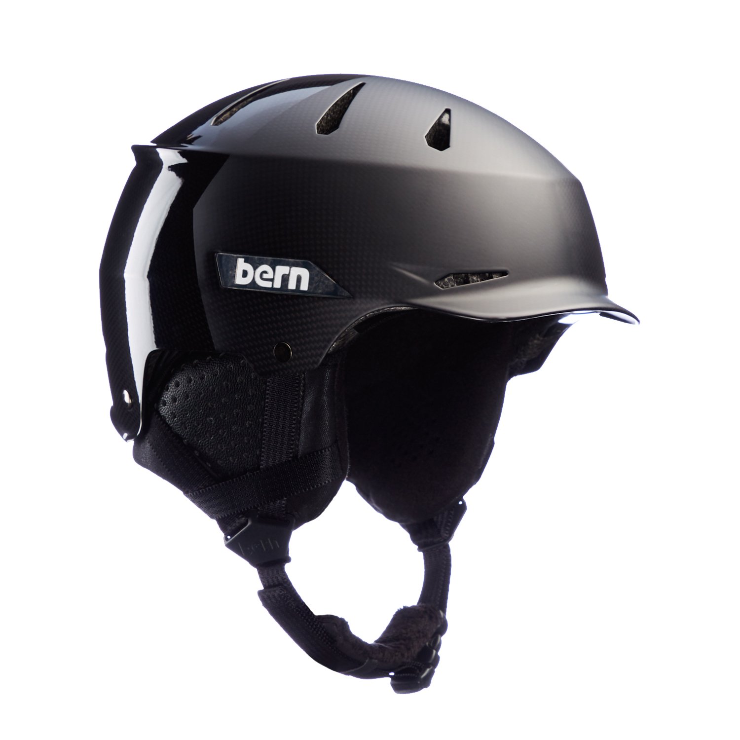 Bern Hendrix MIPS Carbon Winter Helmet - Matte Black Hatstyle