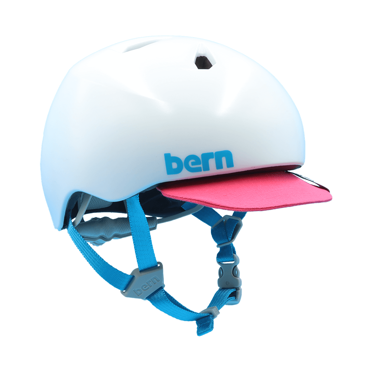 Capacete juvenil de Bern Nina DVRT - Cetim branco