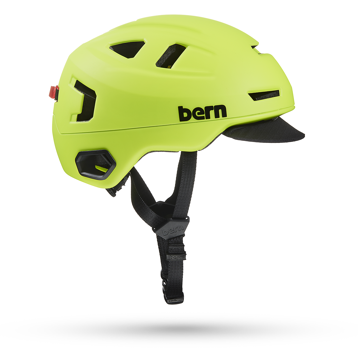 Bern Hudson MIPS-helm - Mat hypergroen