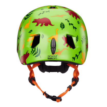 Casque Bern Tigre pour jeunes - Dino vert satiné