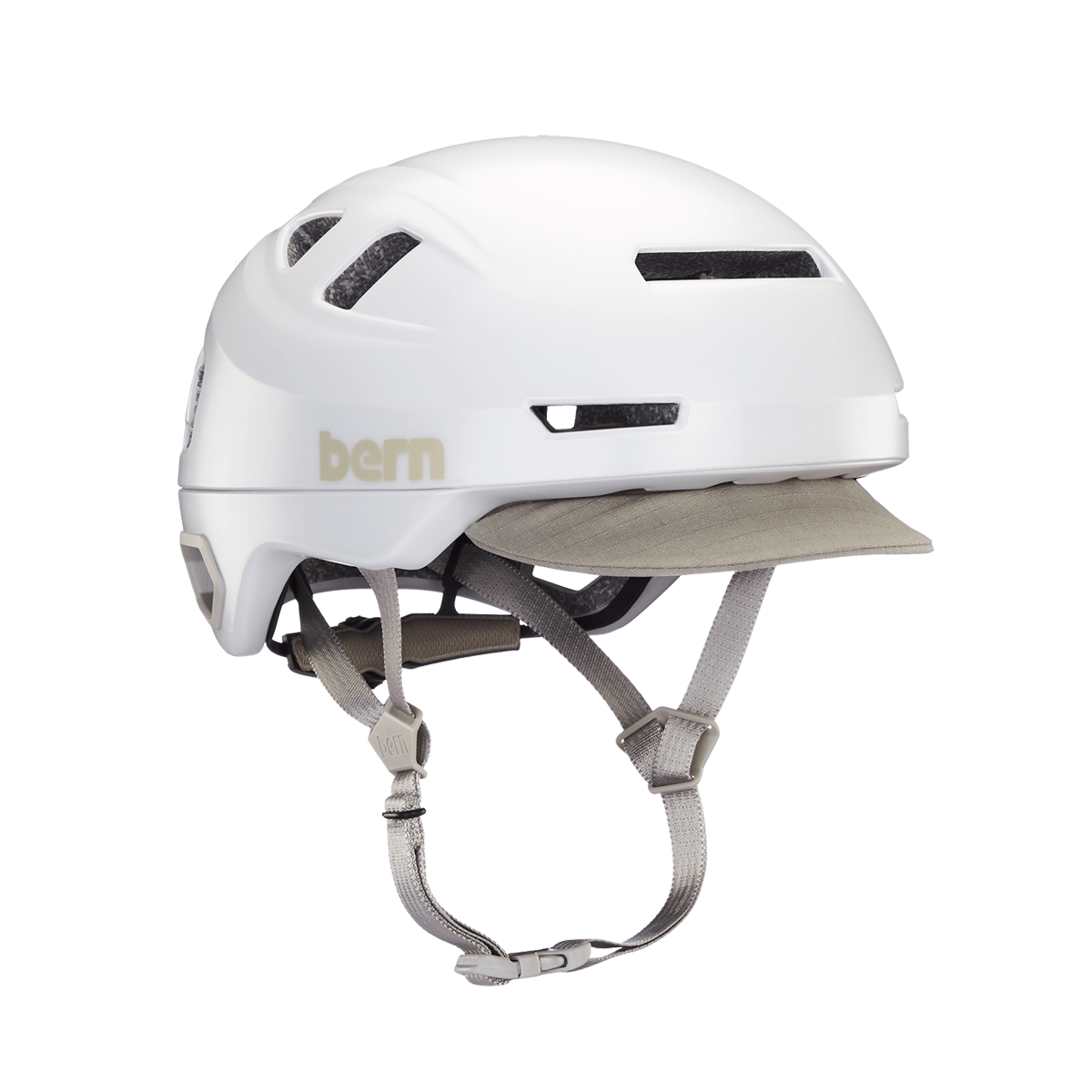 Casco Bern Hudson MIPS - Bianco satinato