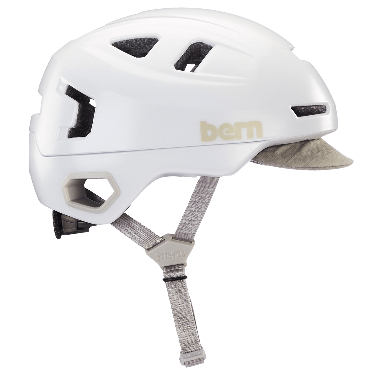 Casco Bern Hudson MIPS - Bianco satinato