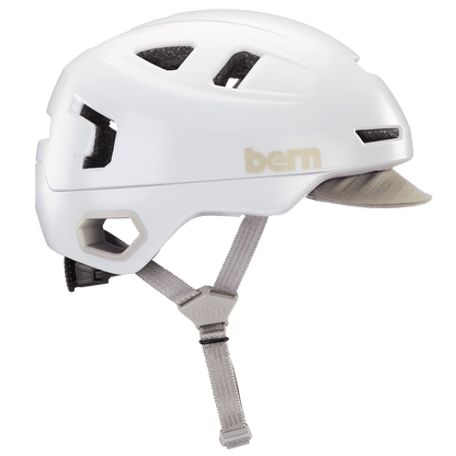 Casco Bern Hudson MIPS - Bianco satinato