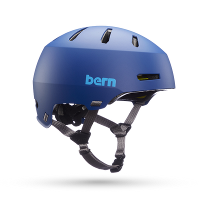 Bern Macon 2.0 MIPS Helm – Mattblaue Welle