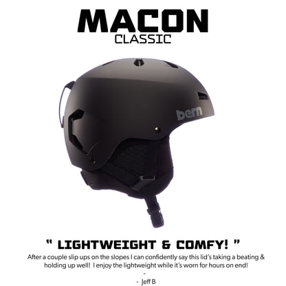 Bern Macon Classic Winter Helmet - Matte Black