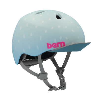 Bern Nina DVRT Youth Helmet - Seaglass Polka Dot