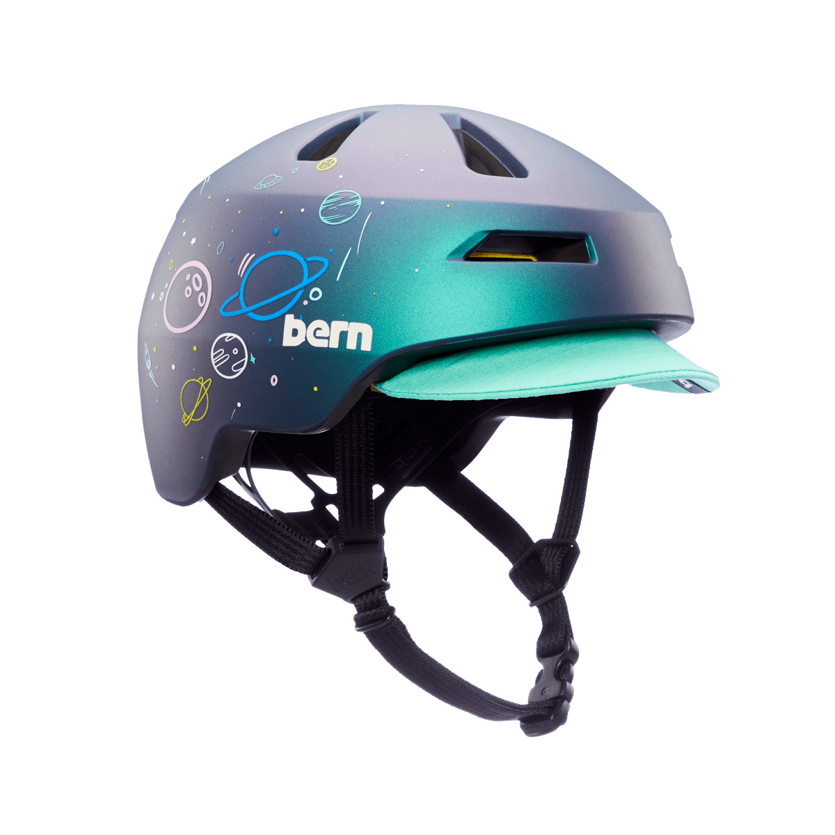 Casque pour jeunes Bern Nino 2.0 MIPS - Metallic Space Splat