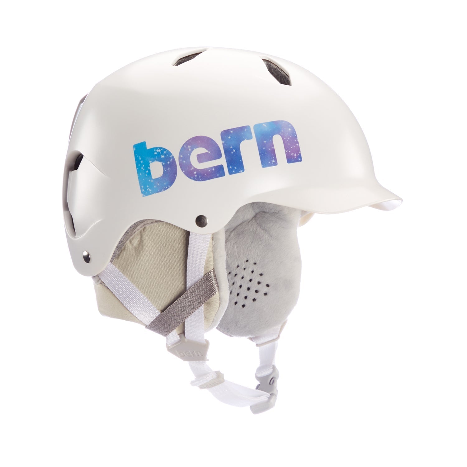 Casco da ragazzo Bern Bandito EPS MIPS - Galaxy bianco satinato