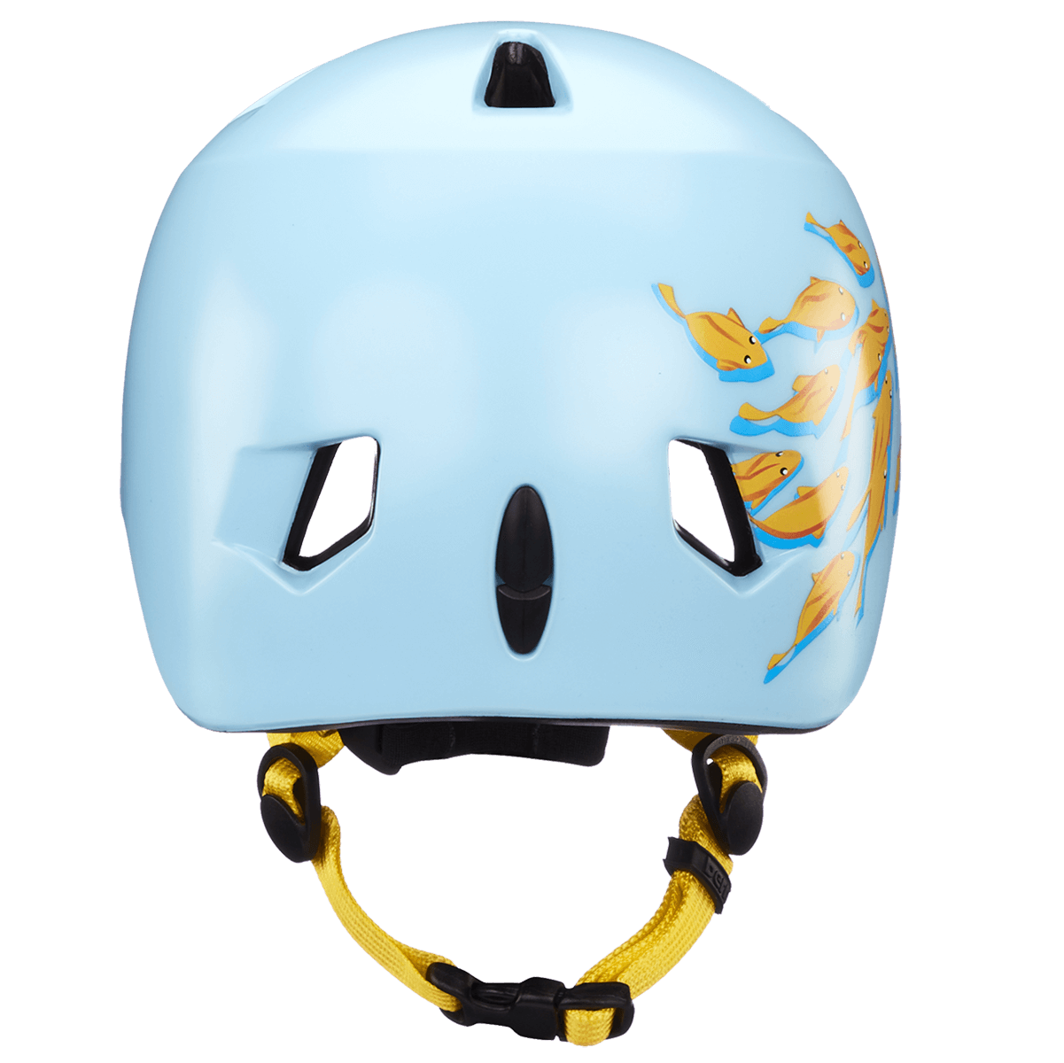 Casco da ragazzo Bern Tigre - Pesce rosso blu satinato