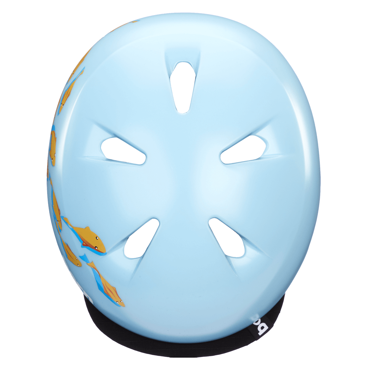 Casco da ragazzo Bern Tigre - Pesce rosso blu satinato