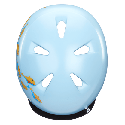 Casco da ragazzo Bern Tigre - Pesce rosso blu satinato