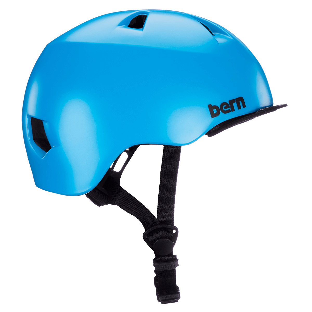 Casco da ragazzo Bern Tigre - Blu ciano satinato