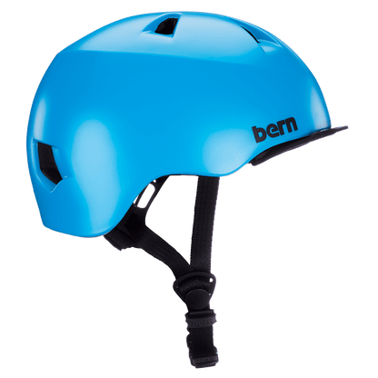 Casco da ragazzo Bern Tigre - Blu ciano satinato