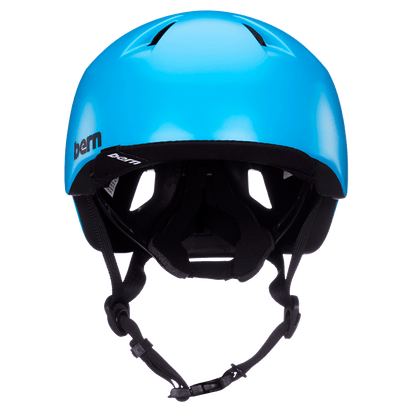 Casque Bern Tigre pour Jeunes - Bleu Cyan Satiné