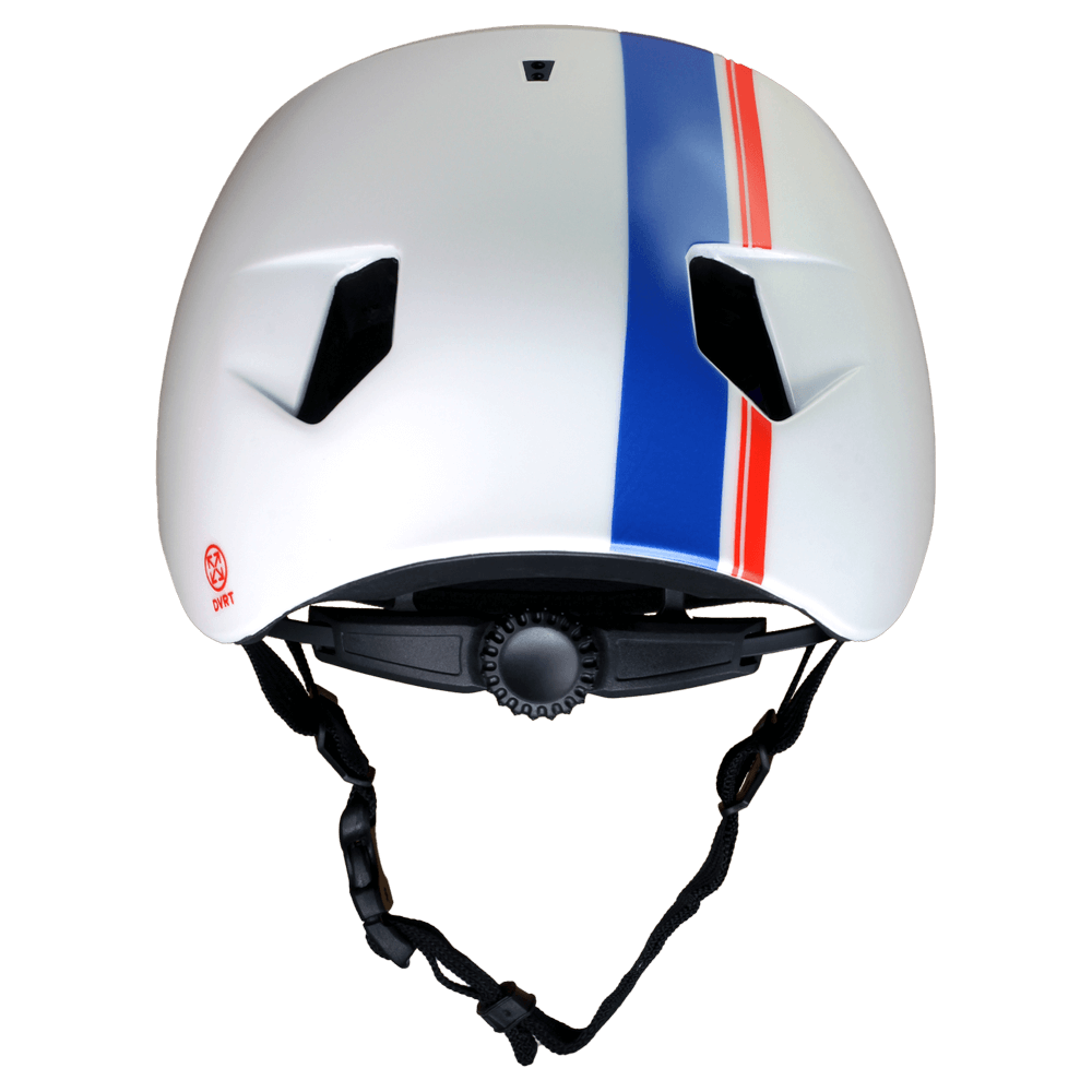 Casco da ragazzo Bern Nino DVR - Striscia da corsa bianca satinata