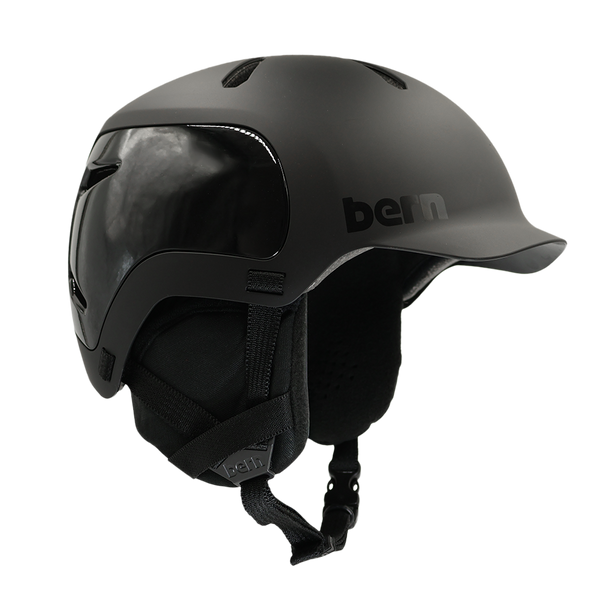 スキー・スノーボードアクセサリー bern watts 2.0 s matte black Bern Watts 2.0 Winter Helmet - Matte Black – Bern Helmets