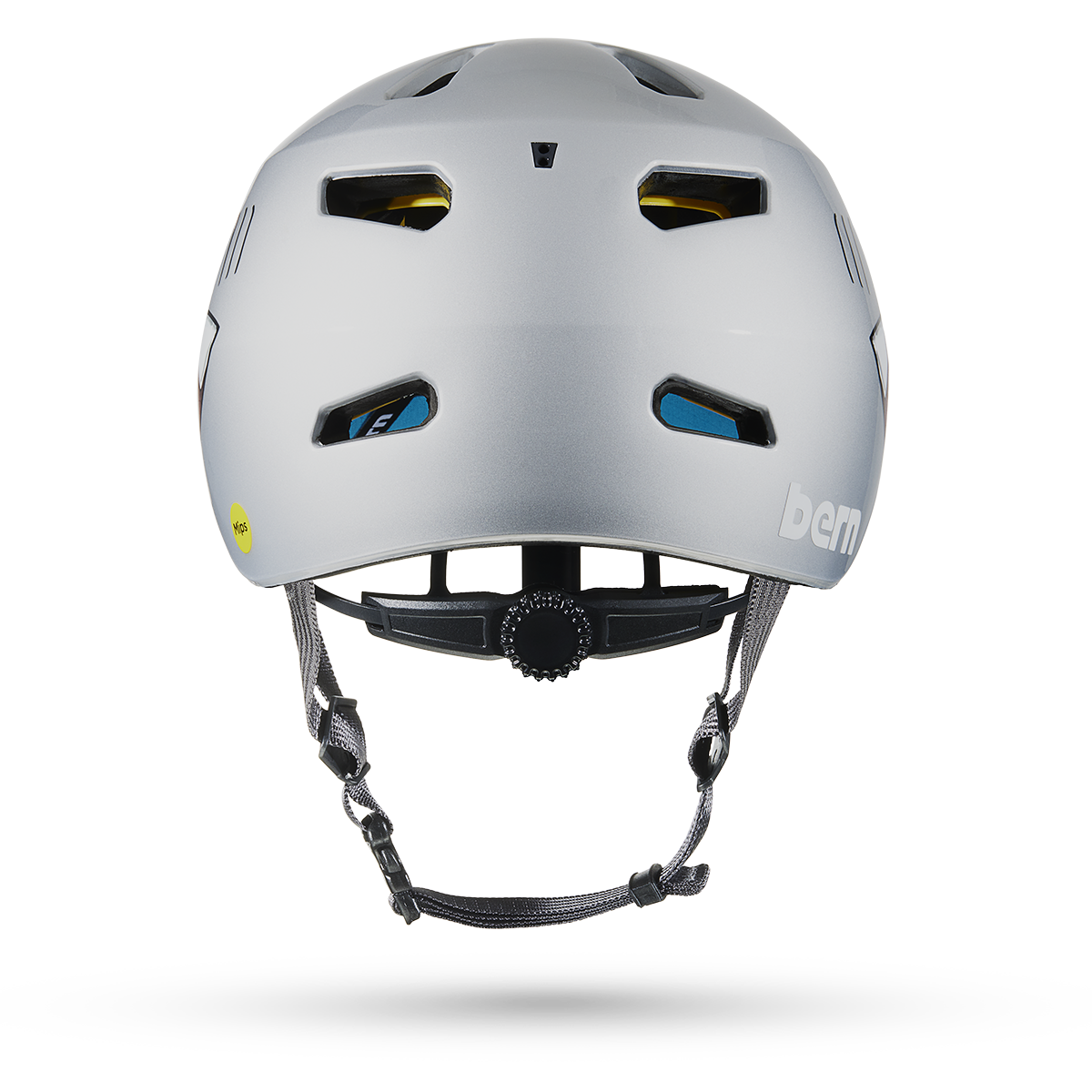 Bern Brentwood Jr. MIPS Helmet - Metallic Silver Shark Bite