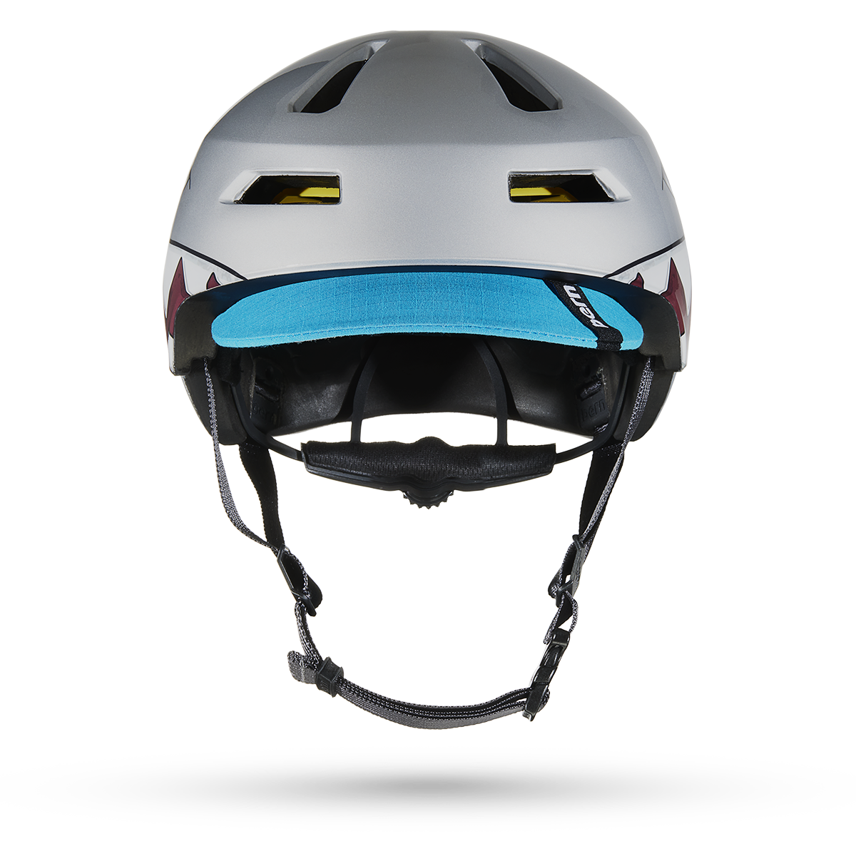Bern Brentwood Jr. MIPS Helmet - Metallic Silver Shark Bite