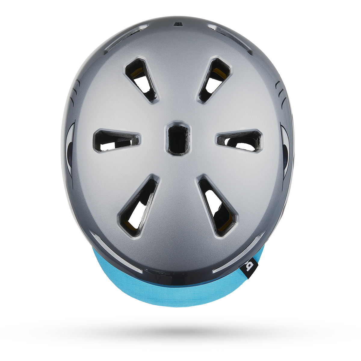 Bern Brentwood Jr. MIPS Helmet - Metallic Silver Shark Bite