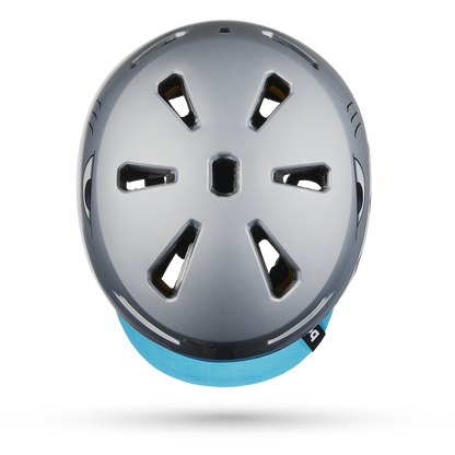 Bern Brentwood Jr. MIPS Helmet - Metallic Silver Shark Bite