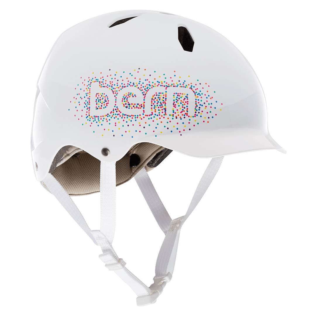 Bern Bandito Youth Helmet – Gloss White Confetti