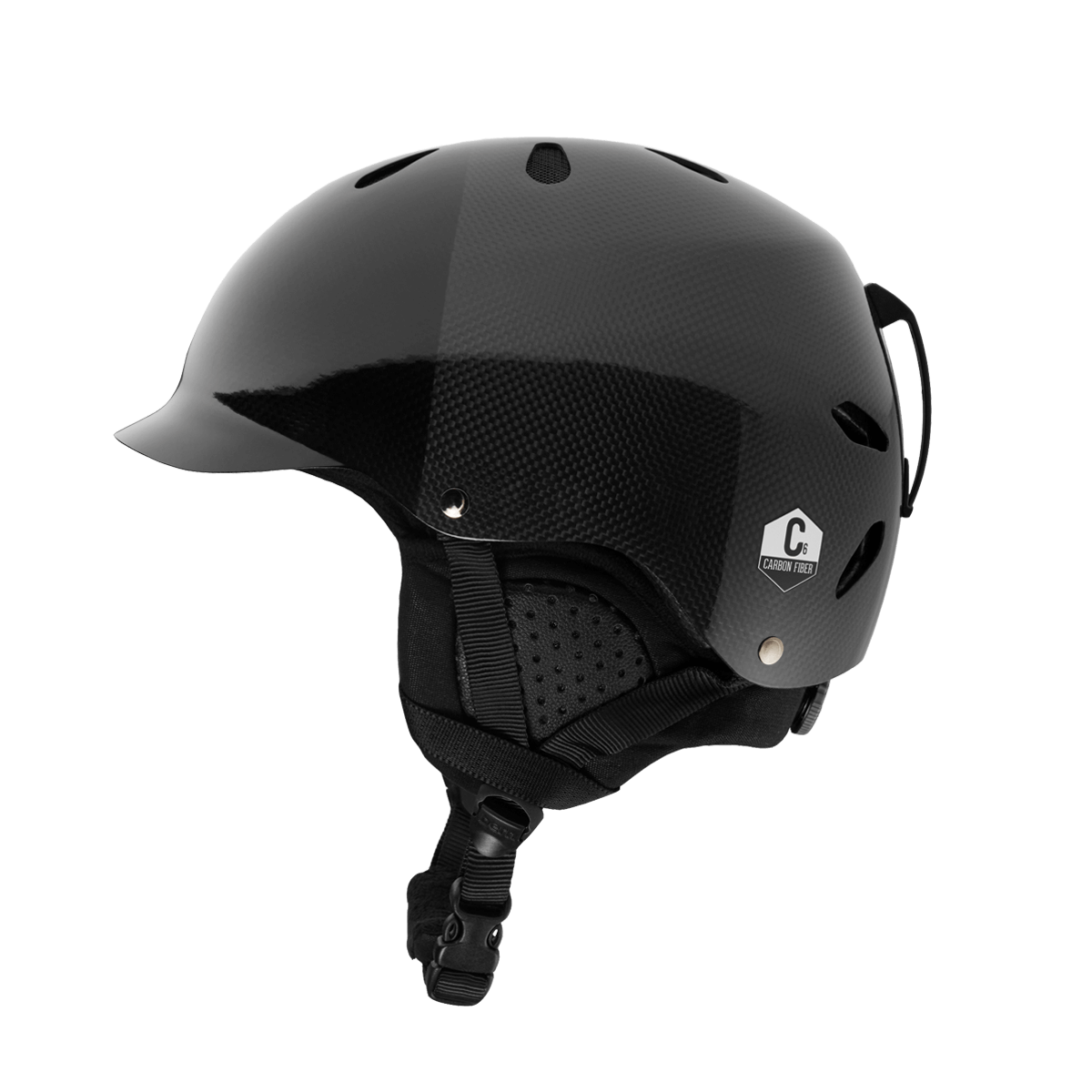 Casco de invierno translúcido de carbono de Bern Watts - Negro