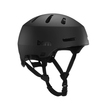 Casco de bicicleta clásico Bern Macon - Negro mate